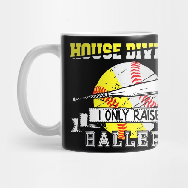 Baseball Softball Divided House Ball Mom by Vigo